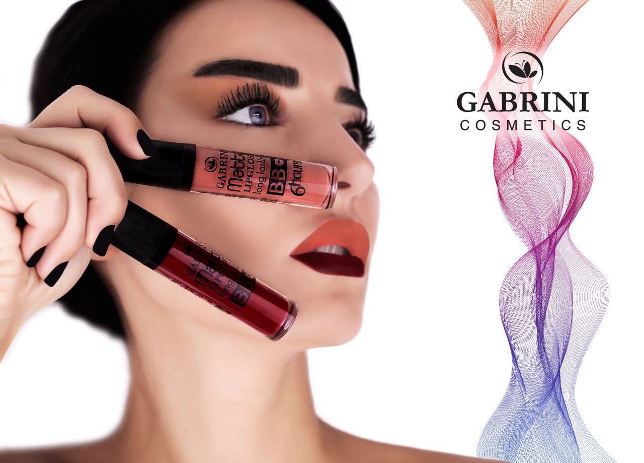 بنر محصولات رژ لب مایع گابرینی Matte Lipgloss