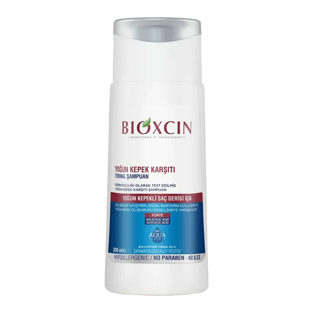 Bioxcin-Aqua-Thermal-Yogun-Kepek-Karsiti-Sampuan-200ml شامپو بدون سولفات ضد شوره بیوکسین مدل Aqua Thermal حجم 200 میل