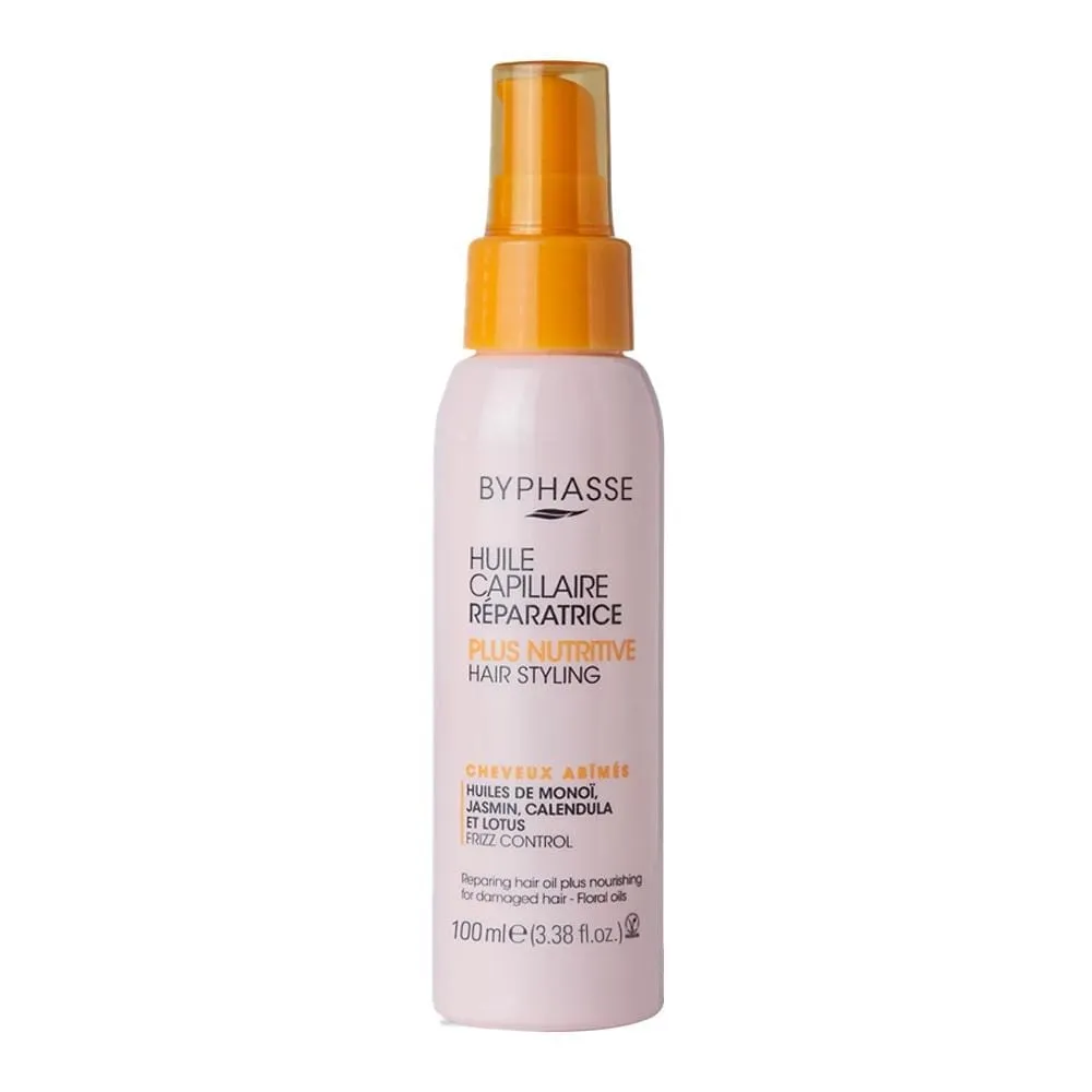 Byphasse-Styling-Repairing-Oil-100ml روغن مو بایفاس مناسب موهای آسیبدیده