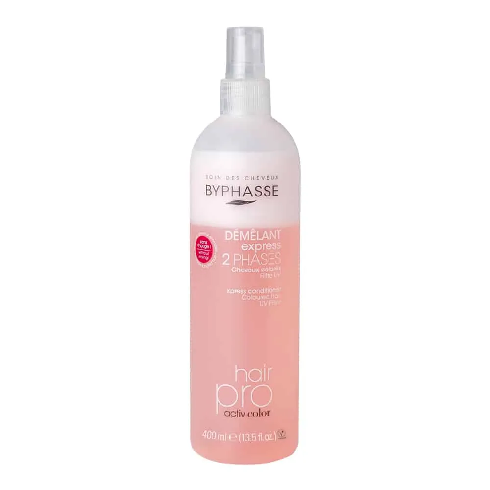 Byphasse-Xpress-Conditioner-Activ-Color-400ml سرم مو دوفاز بایفاس مناسب موهای رنگ شده و خشک