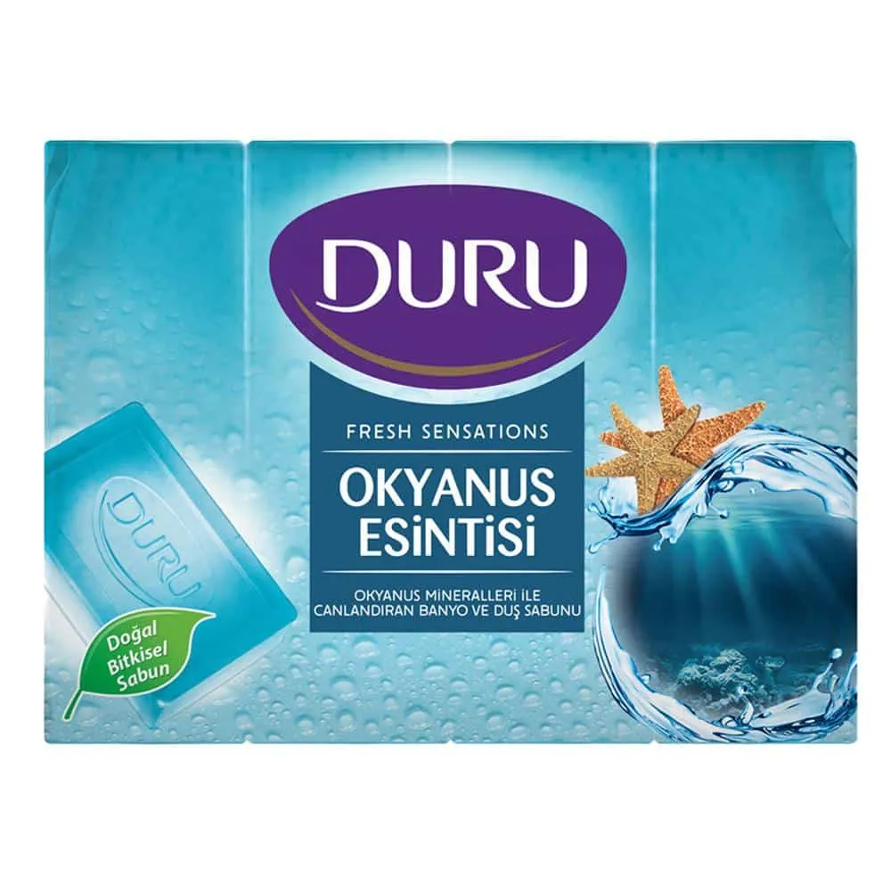 Duru-Fresh-Sensations-Okyanus-Tazeligi-Dus-Sabunu صابون دورو مدل Okyanus Tazeligi بسته 4 عددی