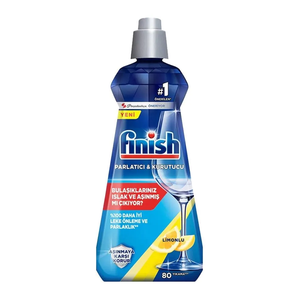 Finish-Limonlu-Bulasik-Makinesi-Parlatici-400-ml مایع جلادهنده ماشین ظرفشویی فینیش لیمو حجم 400 میل