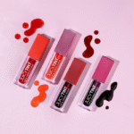 تنوع رنگ و شماره تینت لب و گونه مایع گلدن رز مدل juicy