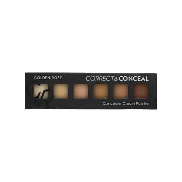 پالت کانسیلر گلدن رز مدل Correct & Conceal شماره 02 رنگ Medium to Dark