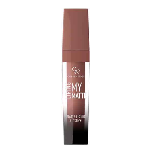 رژ لب مایع مات گلدن رز مدل LIPING MY MATTE شماره 15