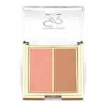 پالت رژ گونه دو رنگ گلدن رز مدل ICONIC DUO شماره 01 رنگ Rose and Nude