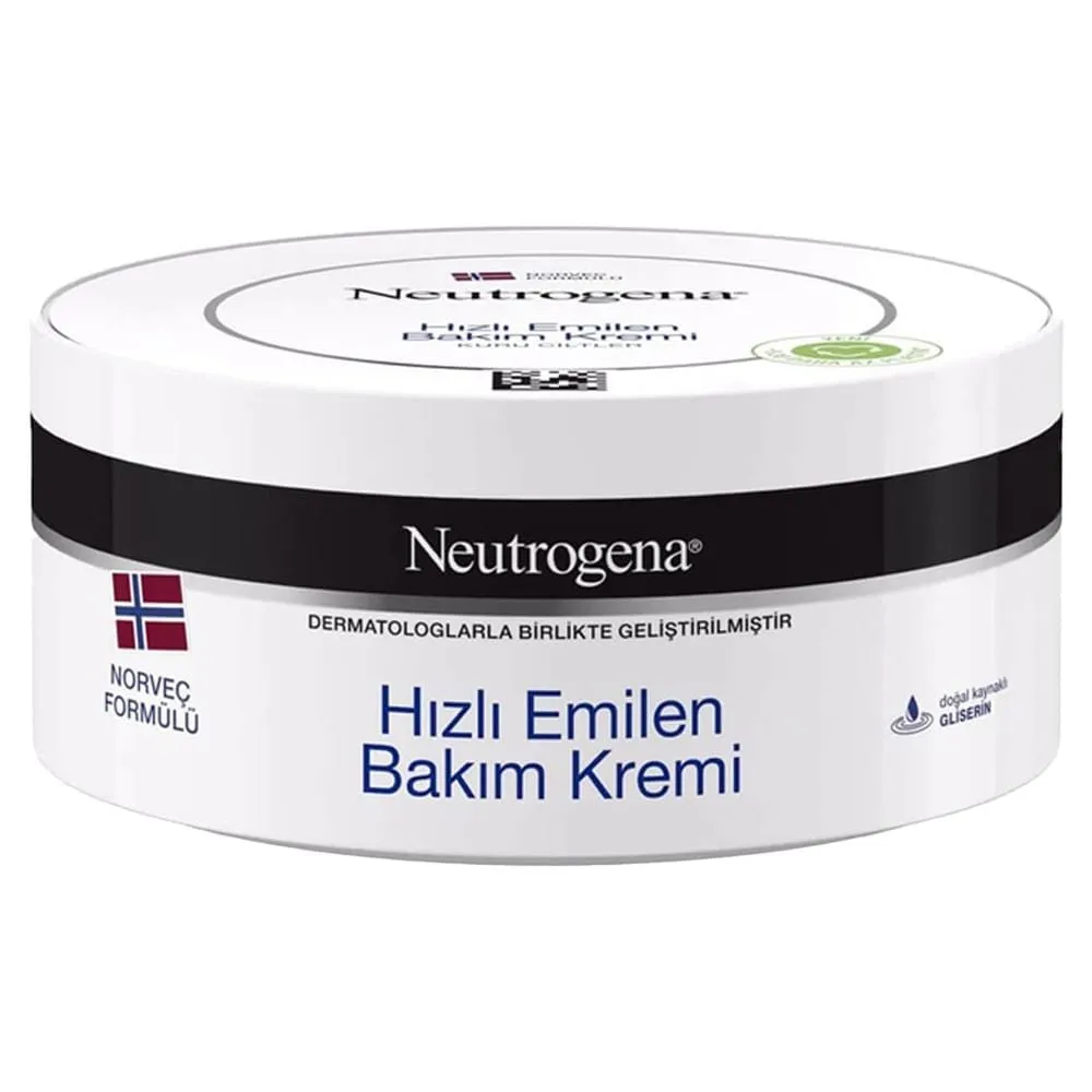 neutrogena-hizli-emilen-bakim-kremi-200ml کرم مرطوب کننده نوتروژینا با جذب سریع مناسب پوست های خشک