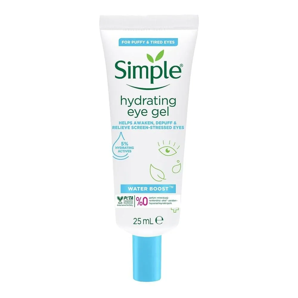 simple-hydrating-eye-gel-25ml کرم دور چشم آبرسان سیمپل مناسب پوست های حساس
