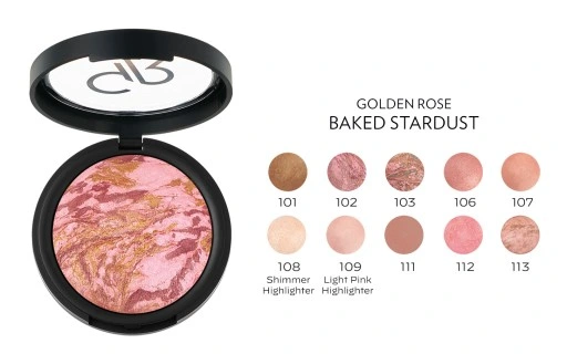شماره و رنگهای رژ گونه گلدن رز مدل Baked Stardust
