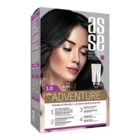 کیت رنگ مو آس سه ASSE رنگ سیاه شماره 1.0
