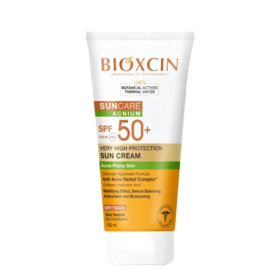 کرم ضد آفتاب بیوکسین مخصوص پوست مستعد آکنه با SPF50 حجم 150 میل