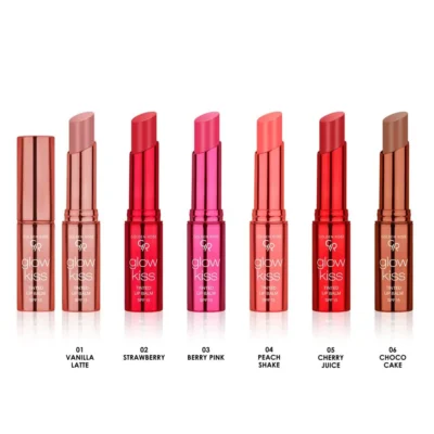 تنوع شماره و رنگ تینت لب جامد گلدن رز مدل Glow Kiss