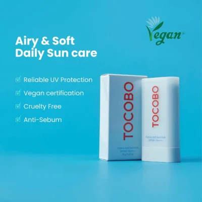 ضد آفتاب استیکی توکوبو اصل با SPF50 حاوی عصاره کتان