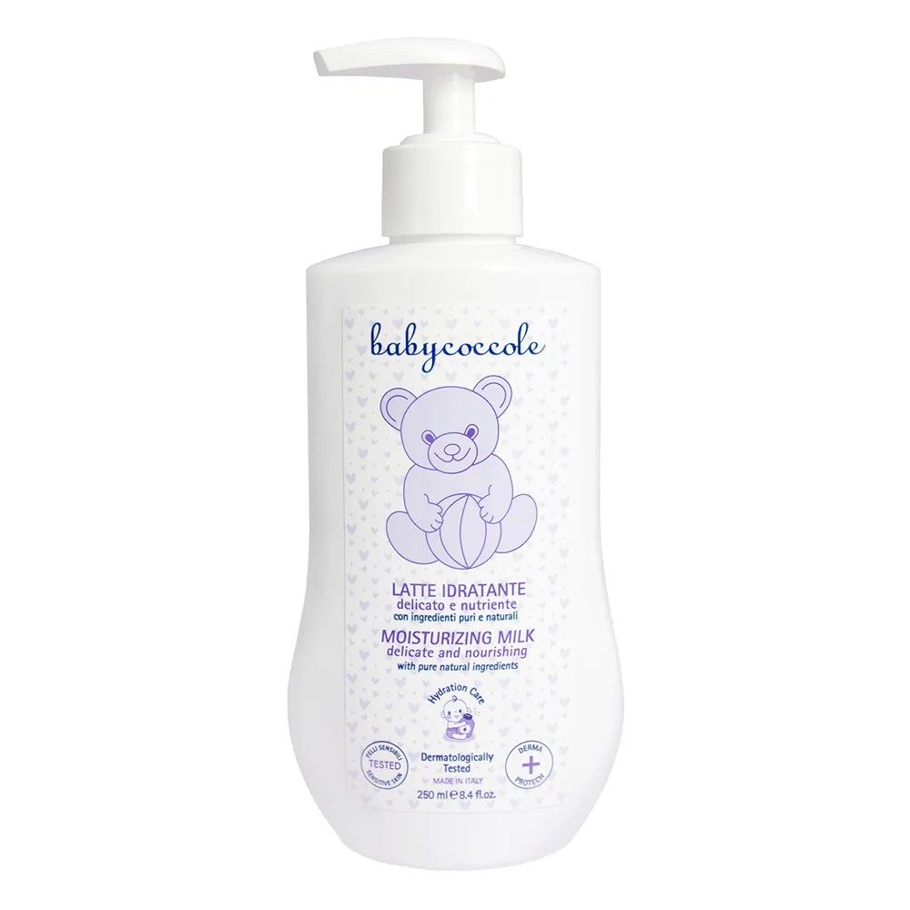 Babycoccole-Moisturizing-Milk-Delicate-And-Nourshing-250ml.jpg لوسیون مرطوبکننده پوست بیبیکوکول حجم 250 میلیلیتر