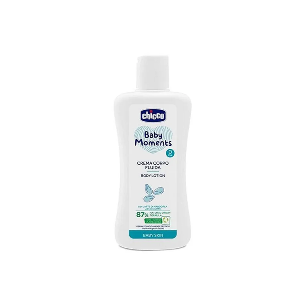 Chicco-Baby-Moments-Baby-Skin-Body-Lotion-200ml.jpg لوسیون بدن چیکو با عصاره شیر بادام حجم 200 میلیلیتر