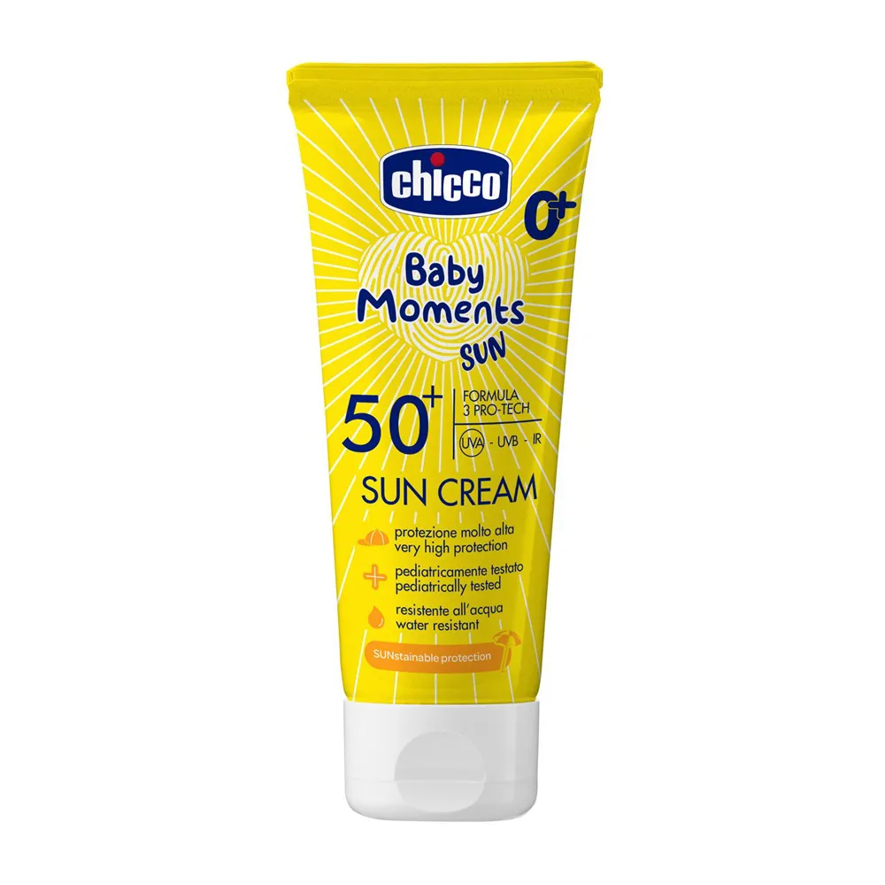 Chicco-Baby-Moments-Sun-Cream-SPF-50-75ml.jpg کرم ضد آفتاب کودک چیکو +SPF 50