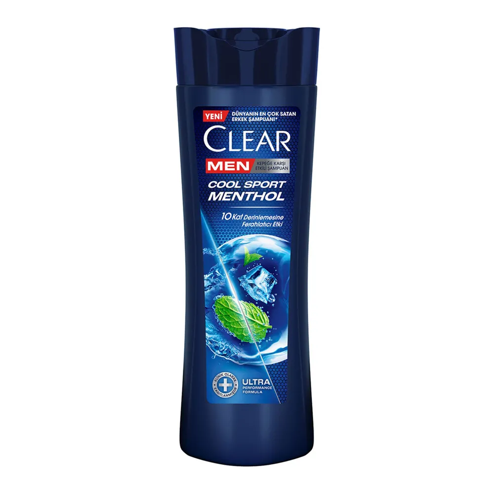 Clear-Men-Kepege-Karsi-Etkili-Sampuan-Cool-Sport-Menthol-350ml شامپو ضد ریزش و ضدشوره مردانه کلیر مدل کول اسپرت حاوی عصاره نعناع حجم 350 میل