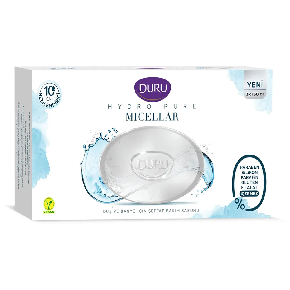Duru-Hydro-Pure-Micellar-Soap-450gr.jpg صابون دورو مدل Micellar بسته 3 عددی