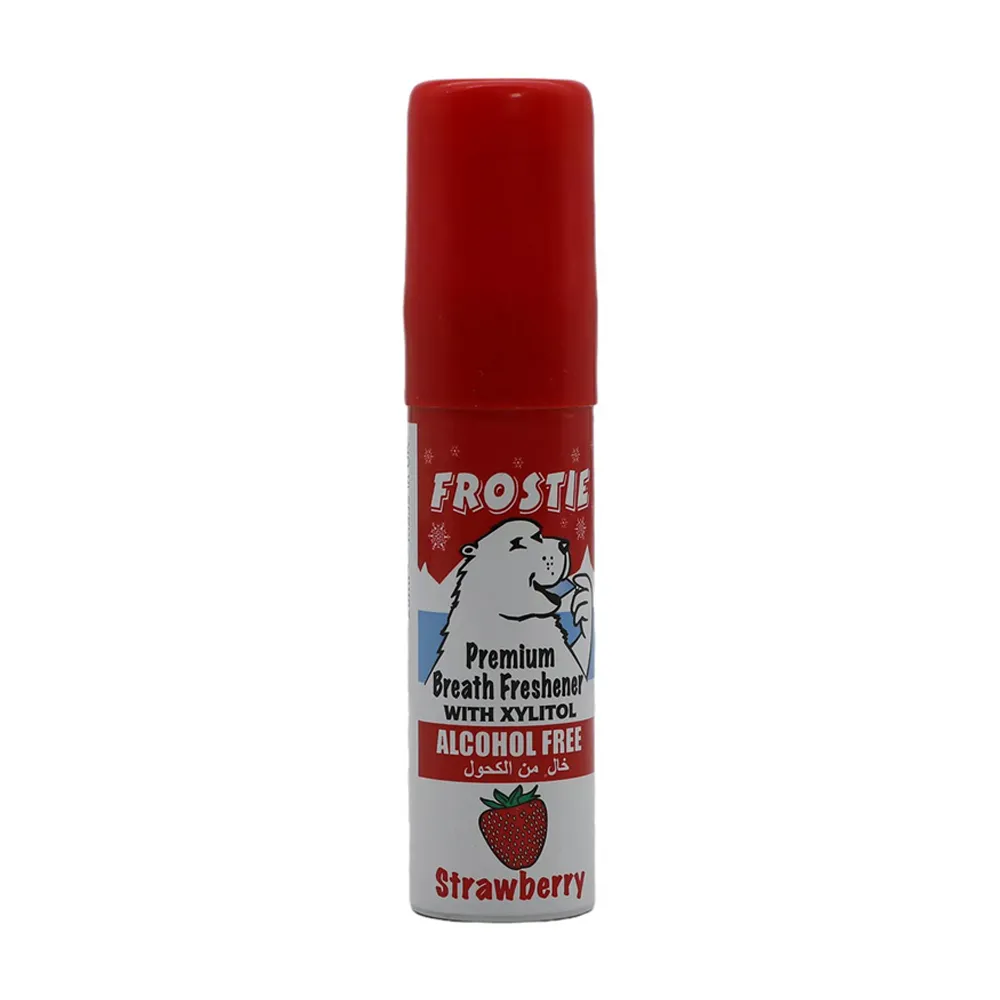 Frostie-Strawberry-Premium-Breath-Freshener.jpg اسپری خوشبوکننده دهان فروستی مدل Strawberry