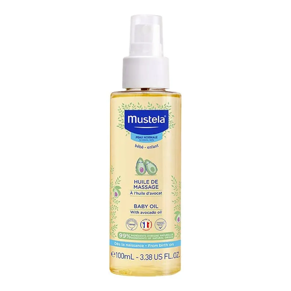 Mustela-Baby-Massage-Oil-with-Avocado-100ml.jpg روغن ماساژ کودک موستلا با عصاره آووکادو