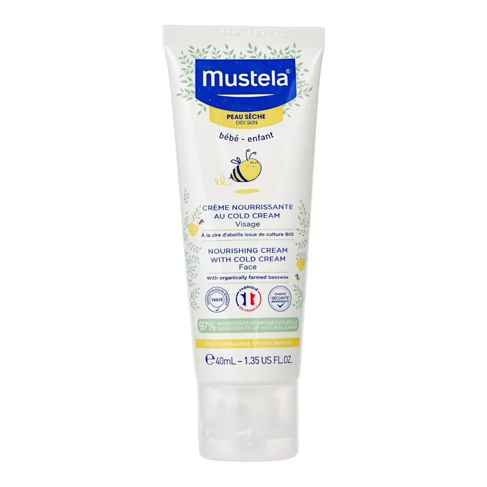 Mustela-Nourishing-Cream-with-Cold-Cream-40ml.jpg کرم مرطوب کننده صورت کلد کرم موستلا ۴۰ میل