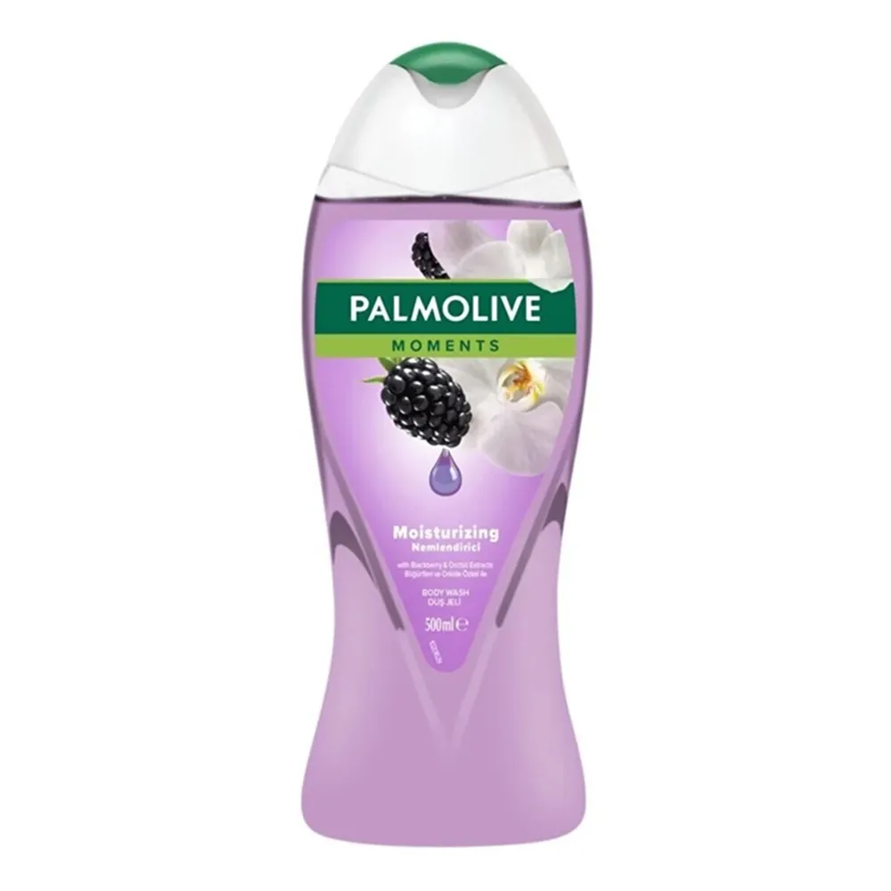 Palmolive-Moments-With-Blackberry-Orchid-Extracts-Body-Wash-500ml.jpg شامپو بدن پالمولیو حاوی عصاره توت سیاه و گل ارکیده - Image 1