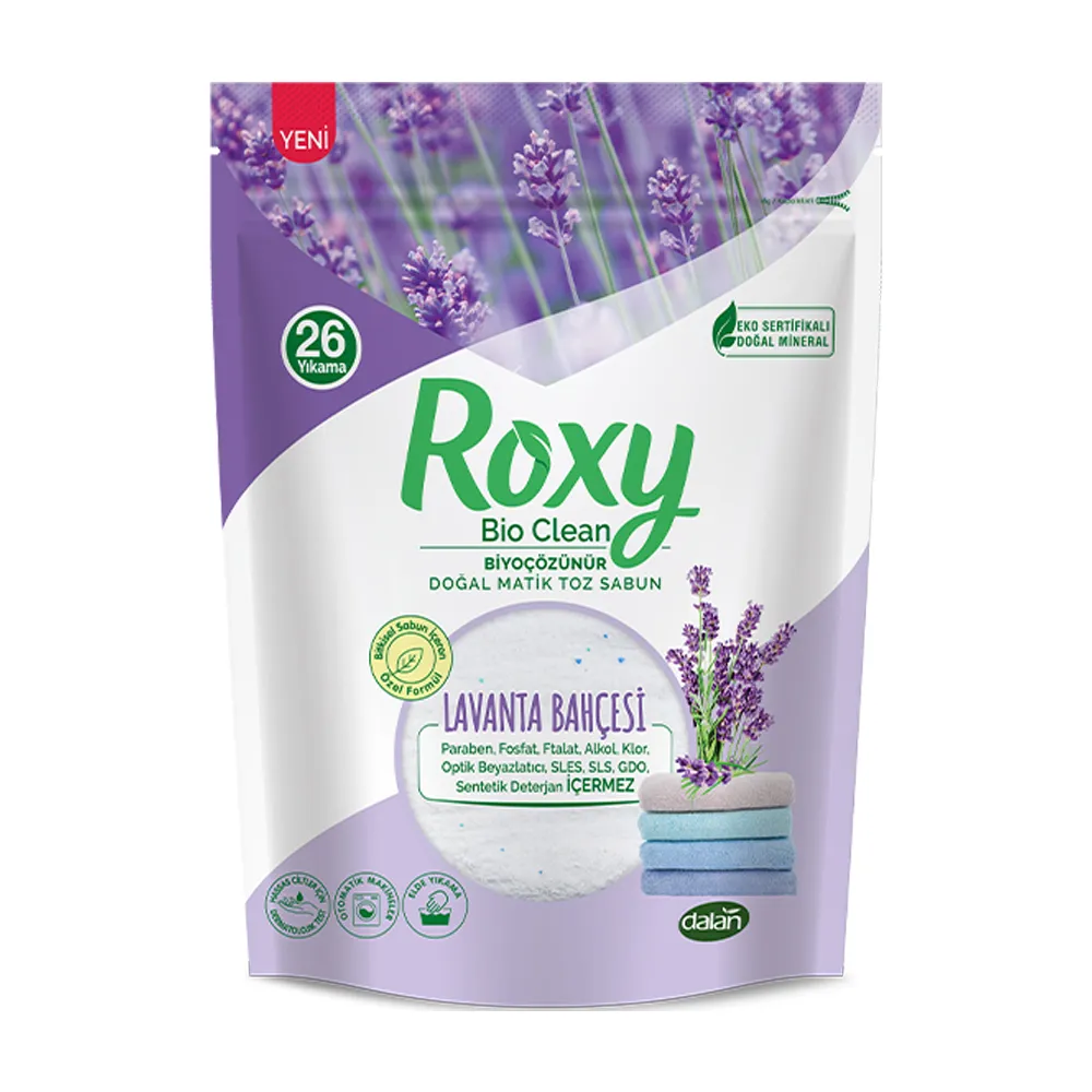 Roxy-Bio-Clean-Toz-Sabun-Lavanta-800g.jpg پودر صابون لباسشویی روکسی با رایحه اسطوخودوس