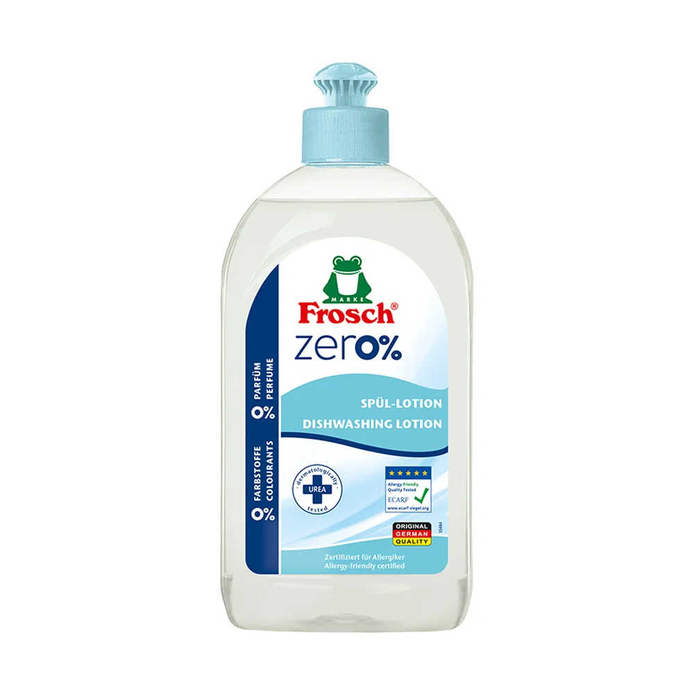 Frosch-Zero-Spul-Lotion-500ml.jpg مایع استریل شست و شو لوازم کودک فروش حجم ۵۰۰ میلیلیتر