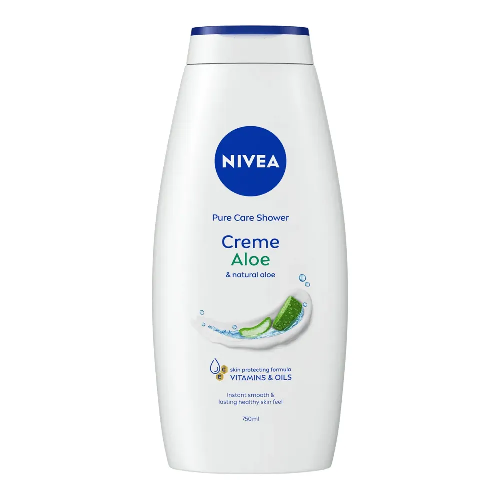 Nivea-Creme-Fresh-Aloe-Gel-Shower-Cream-750ml.jpg شامپو بدن کرمی نیوآ مدل Cream Aloe با عصاره آلوئه ورا حجم 750 میل